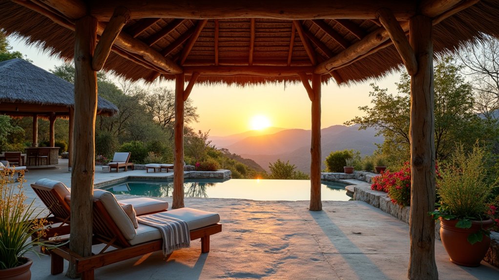 15 Rustic Pool Ideas for a Cozy Outdoor Escape cozy natural outdoor retreat