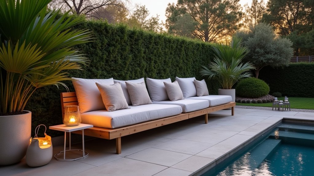 23 Creative Pool Ideas on a Budget That Still Look Luxurious cozy poolside seating area