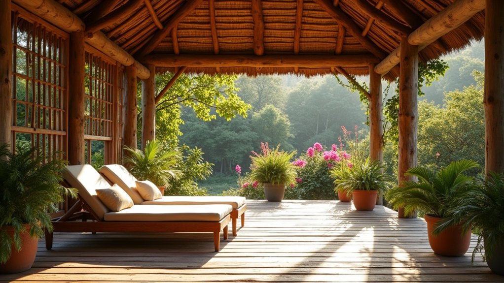 19 Airy Pool Deck Gazebo Ideas That Invite You to Lounge cozy rustic wooden elegance