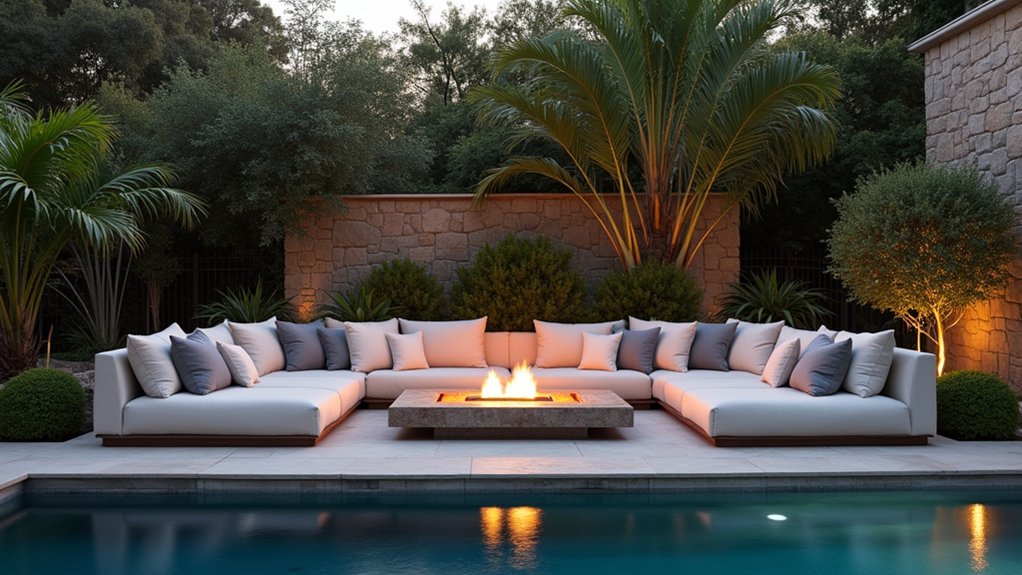 20 Inground Pool Ideas to Elevate Your Outdoor Living cozy stylish sunken retreats