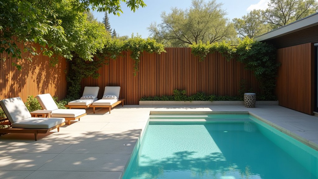 17 Easy Pool Deck Update Ideas That Make a Big Impact creative privacy screen options