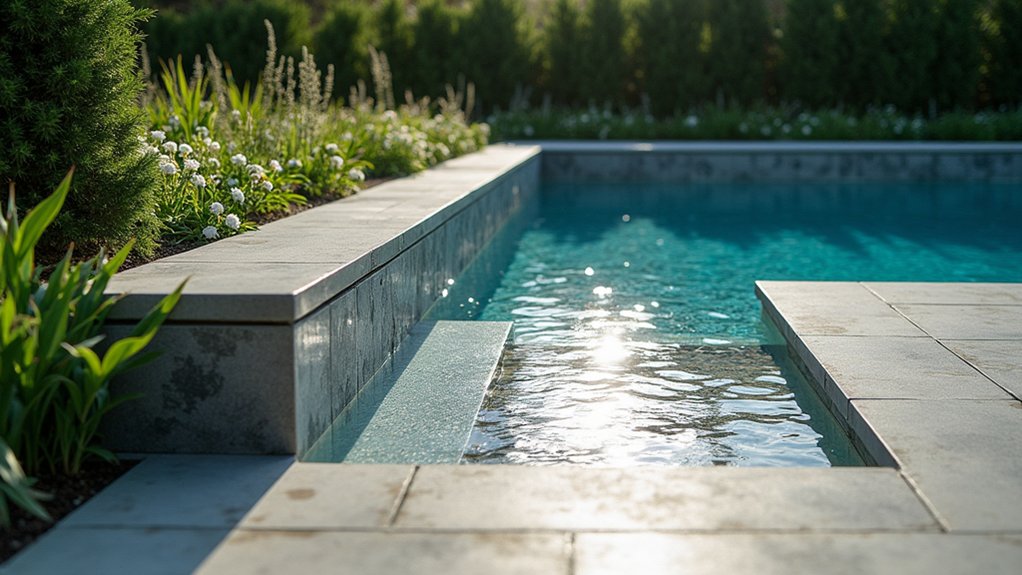 21 Crisp Pool Deck Edging Ideas That Define the Space customizable pool deck designs
