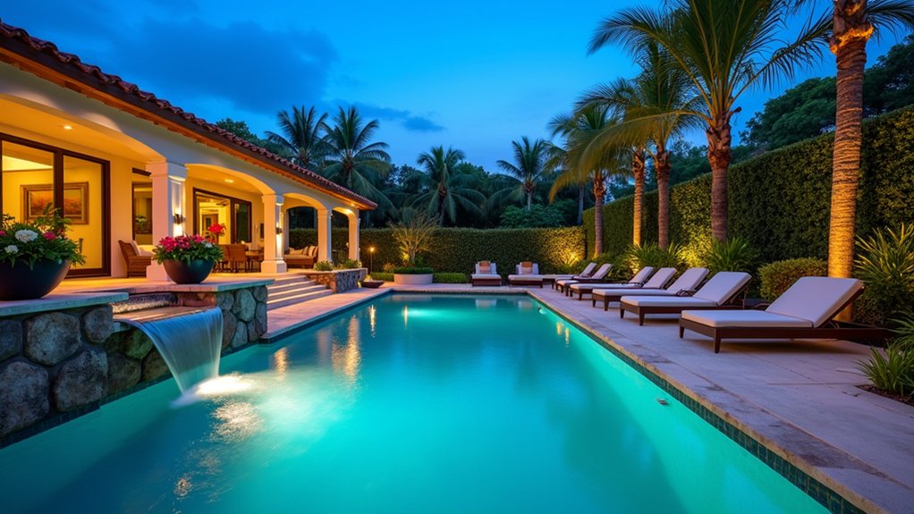 23 Fiberglass Pool Design Ideas That Are Built to Impress customizable pool water features