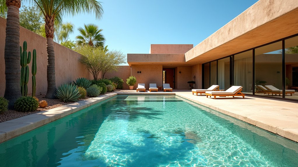 18 Simple Pool Design Ideas for an Effortless Backyard Look desert inspired backyard retreat