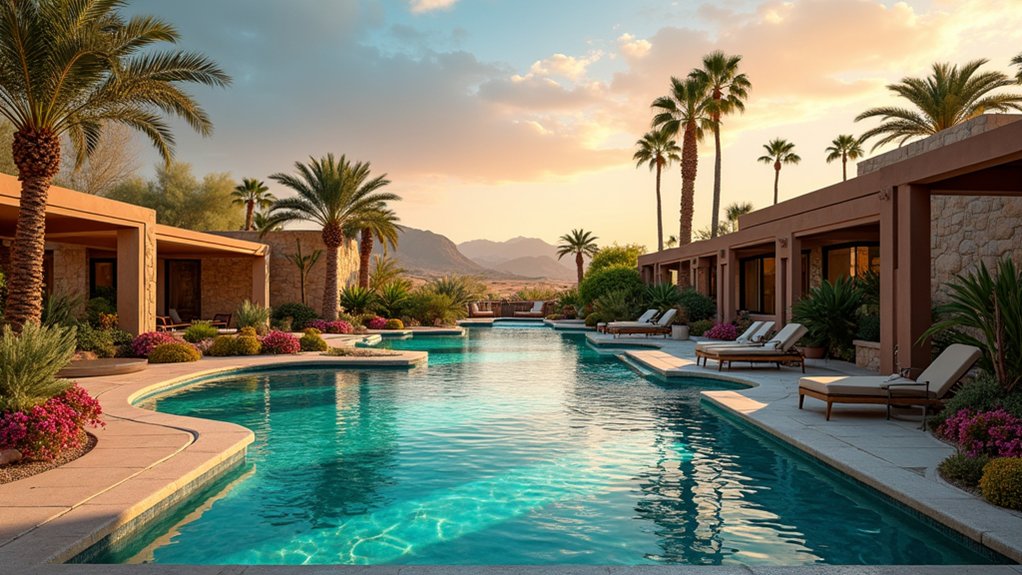 20 Resort Pool Ideas That Feel Like a Vacation at Home desert inspired backyard retreat