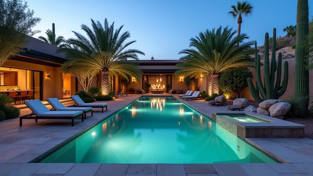 23 Inground Pool Design Ideas That Define Luxury Living desert oasis backyard retreat