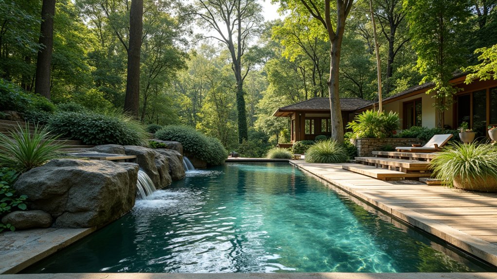 earthy and serene pools