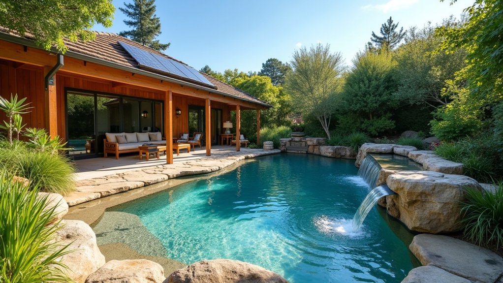 20 Outdoor Pool Design Ideas for Open-Air Relaxation eco friendly backyard oasis design