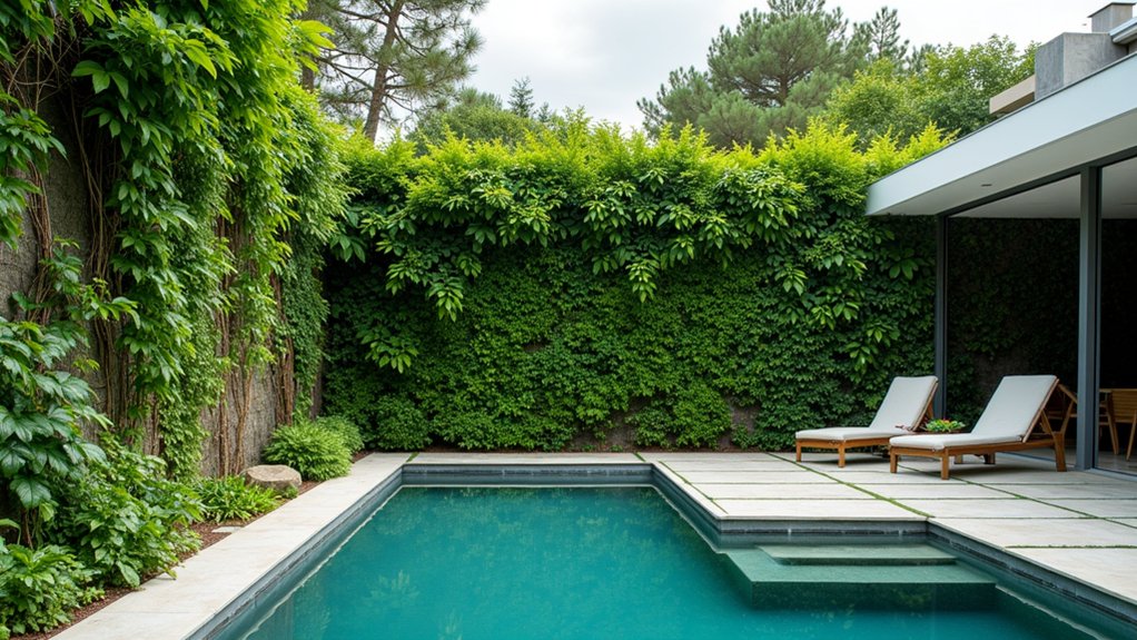 20 Smart Pool Landscaping for Privacy That Still Looks Great eco friendly living wall design