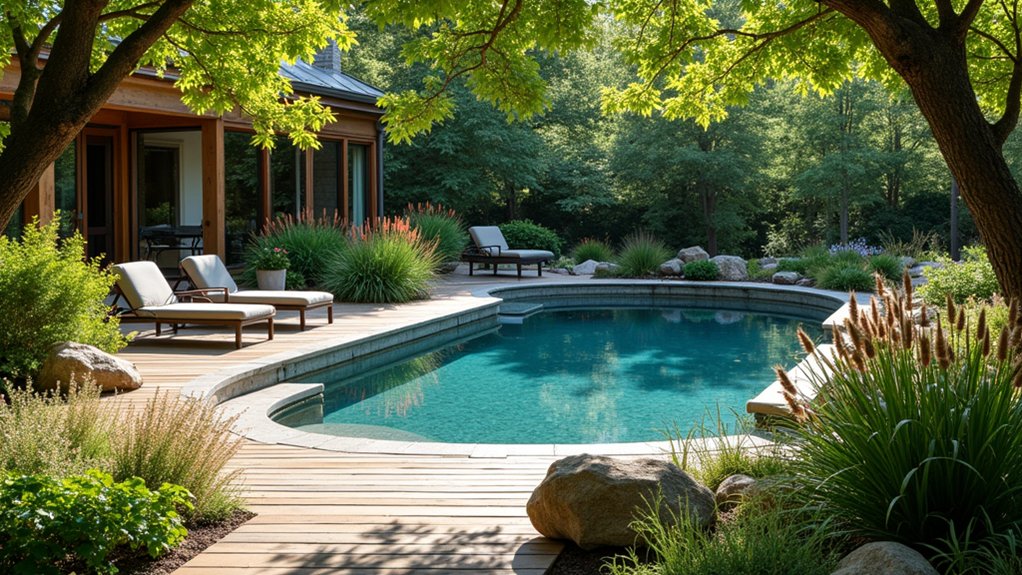18 Stylish Above Ground Pool Landscaping Designs That Impress Instantly eco friendly native landscaping benefits
