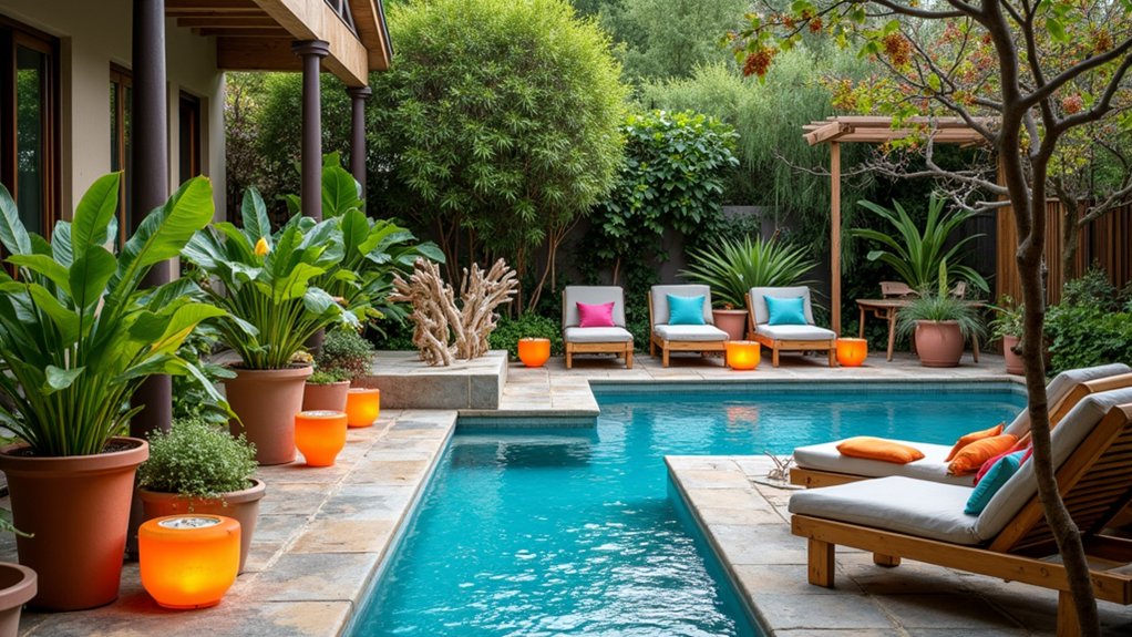 19 Fun Pool Deck Decorating Ideas to Add Personality to Your Space eco friendly pool deck design