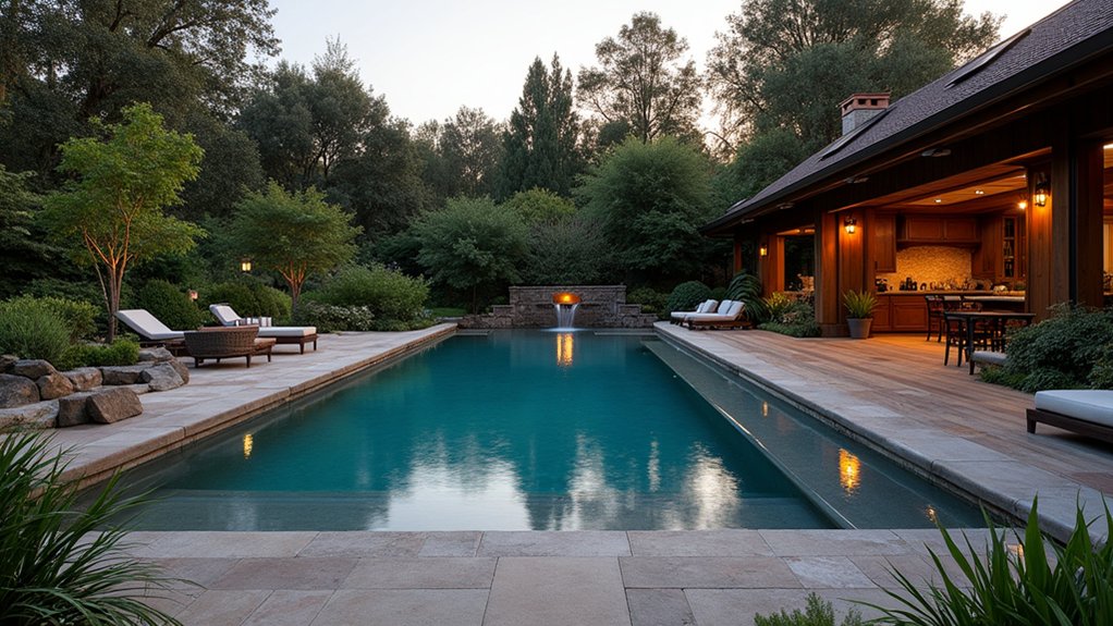 17 Modern Inground Pool Deck Ideas That Define Luxury eco friendly pool deck materials