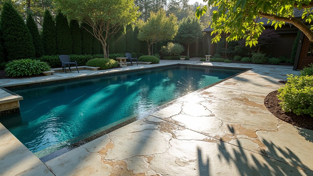 19 Durable Pool Deck Concrete Ideas That Are Built to Last eco friendly recycled concrete decks