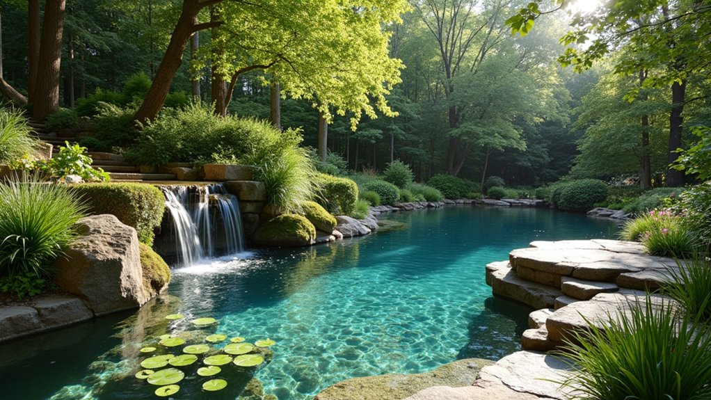 15 Organic Natural Pool Landscaping Ideas That Blend With Nature eco friendly water features