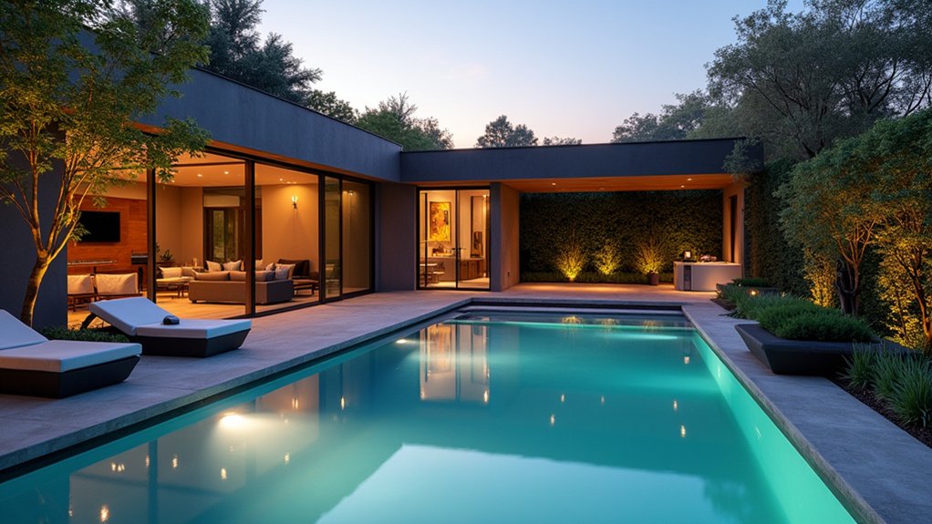 20 Contemporary Pool Design Ideas for Stylish Homes effortless luxury through technology