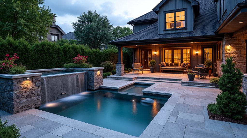 15 Unique Pool Ideas to Make Your Backyard Stand Out elegant backyard spa retreat