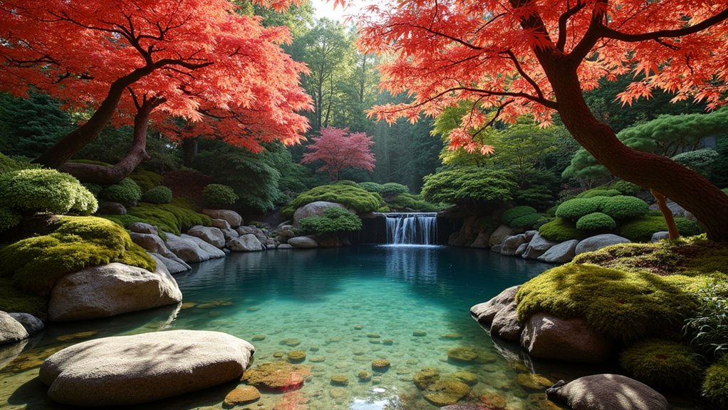 20 Peaceful Zen Pool Landscaping Ideas to Create Calm Outdoors elegant color and tranquility