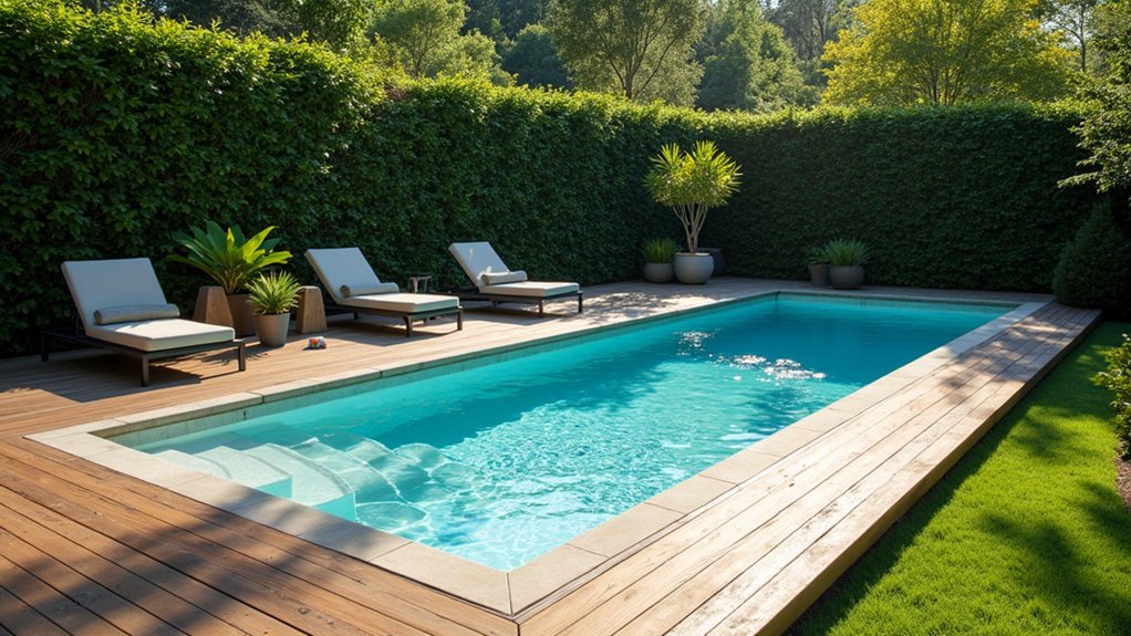 18 Above Ground Pool Ideas That Don’t Compromise on Style elegant deck for relaxation
