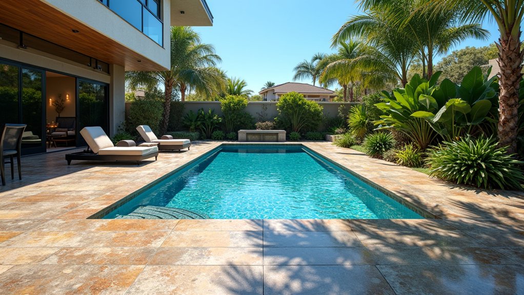 23 Tough Pool Deck Coating Ideas That Stand Up to the Elements elegant durable pool deck