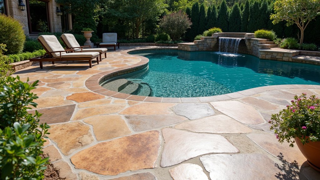 21 Elegant Pool Deck Pavers That Add Texture and Style elegant durable quartzite pavers