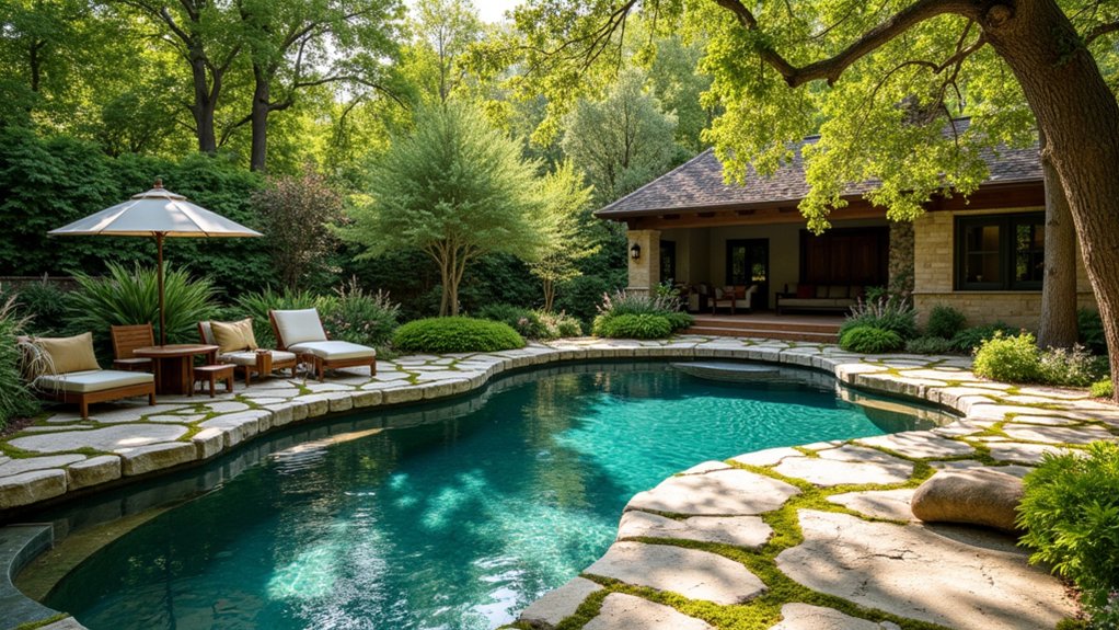 15 Rustic Pool Ideas for a Cozy Outdoor Escape elegant durable slip resistant surrounds