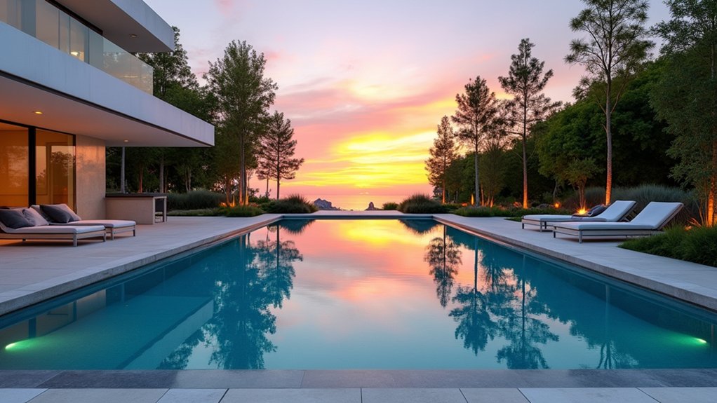 15 Square Pool Design Ideas That Are Bold and Balanced elegant geometric pool design