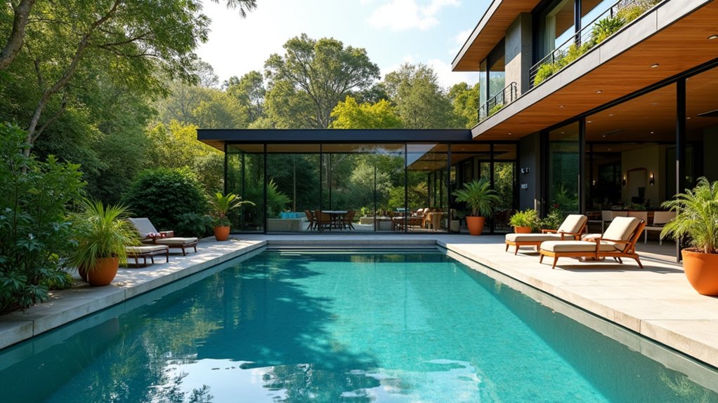 20 Creative Pool Ideas to Add Personality to Your Yard elegant glass pool enclosure