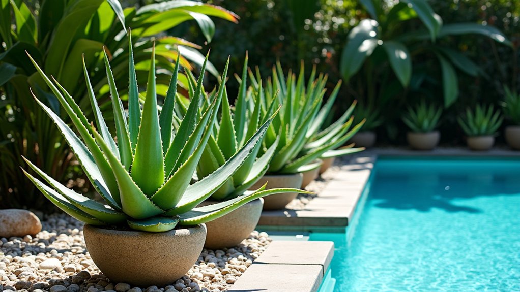 18 Gorgeous Pool Landscaping Plants That Bring Your Yard to Life elegant low maintenance sun soother