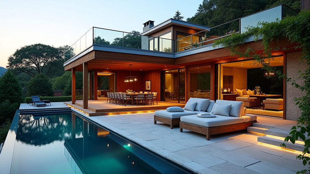 17 Gorgeous Pool Deck Ideas to Upgrade Your Outdoor Space elegant multi level outdoor deck