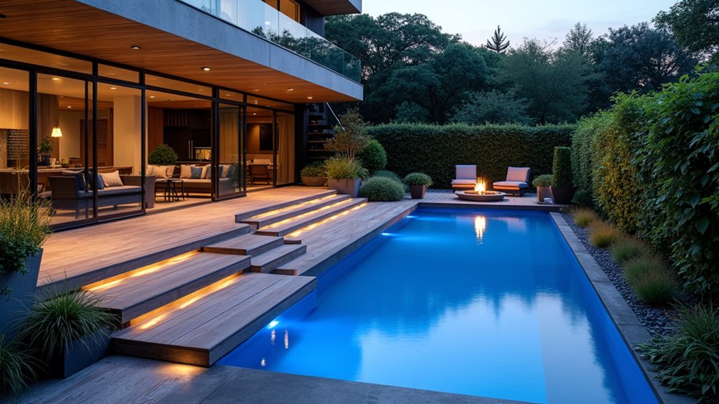 21 Inspiring Pool Deck Makeover Ideas You’ll Want to Try This Summer elegant multi level pool deck