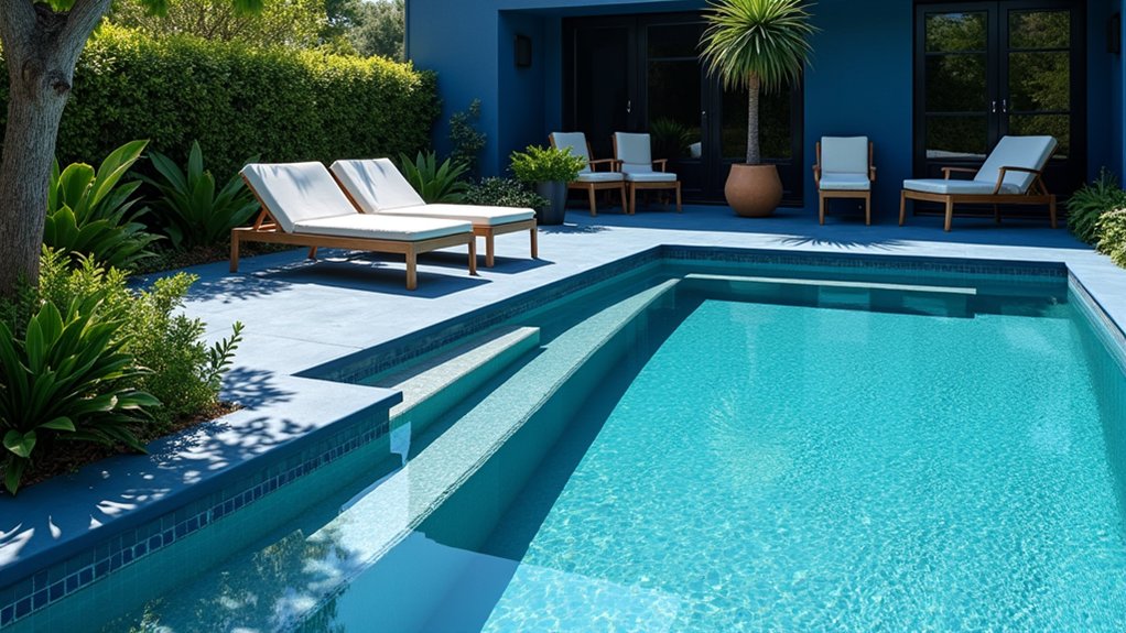 19 Trendy Pool Deck Paint Colors That Set the Mood elegant oasis with sophistication