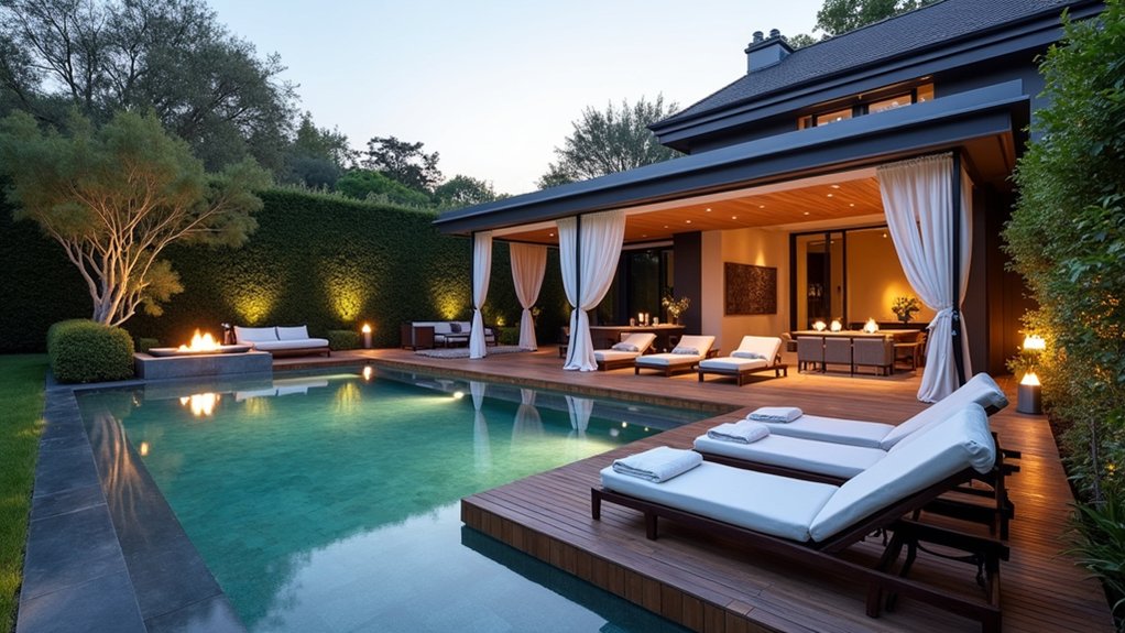 17 Modern Inground Pool Deck Ideas That Define Luxury elegant outdoor relaxation space