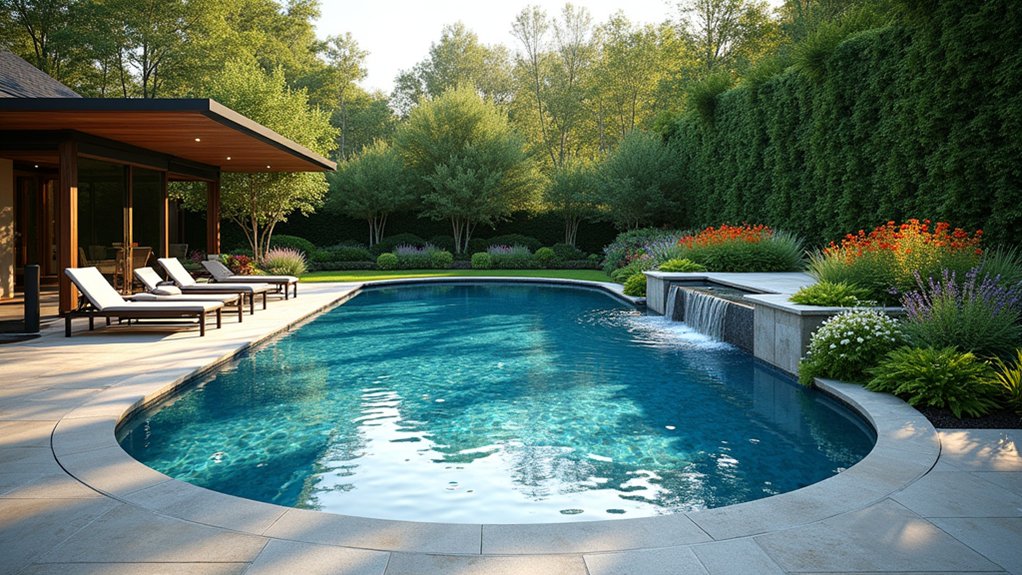 elegant oval pool designs