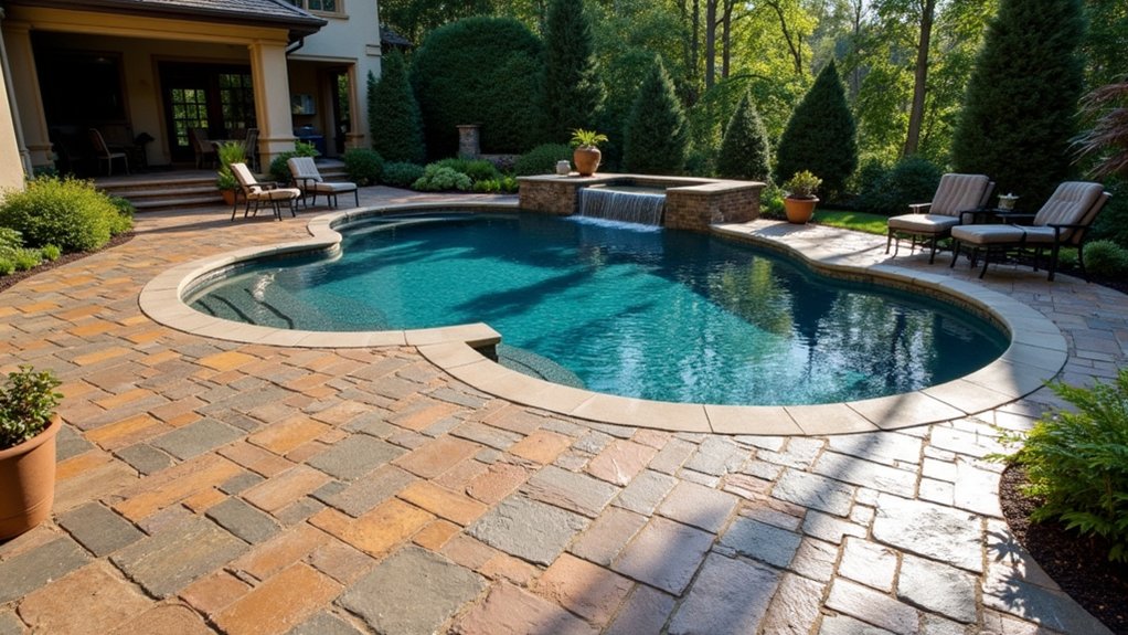 21 Elegant Pool Deck Pavers That Add Texture and Style elegant safe poolside surfaces