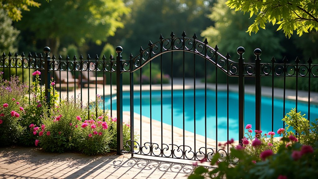 18 Beautiful Pool Landscaping Ideas to Refresh Your Outdoor Space elegant security for pools
