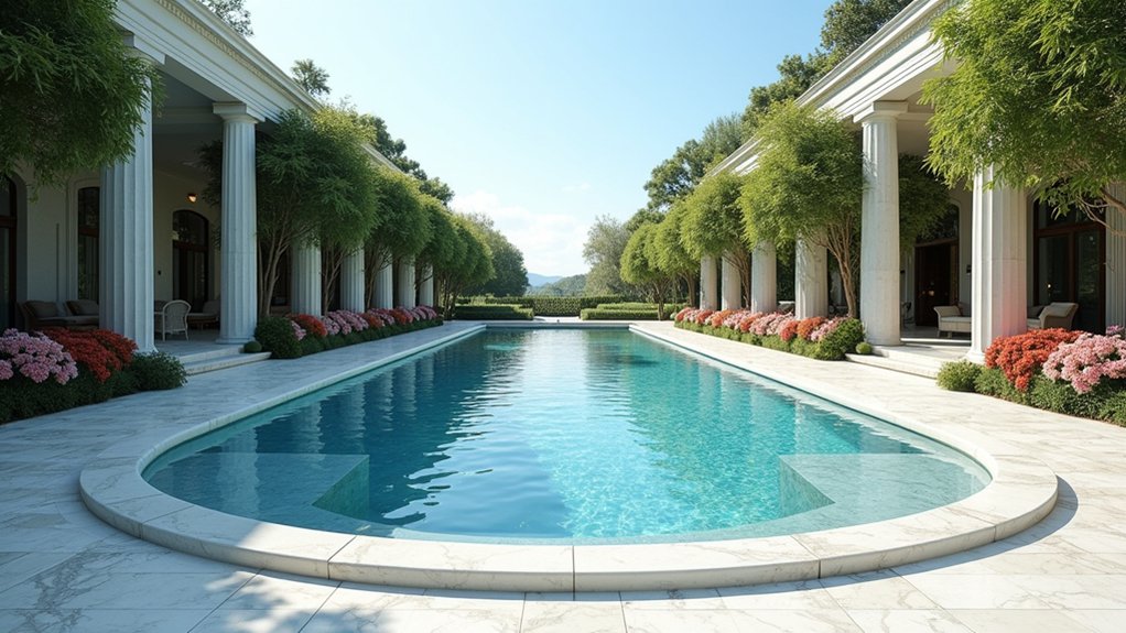 20 Classic Pool Design Ideas That Never Go Out of Style elegant timeless grecian design