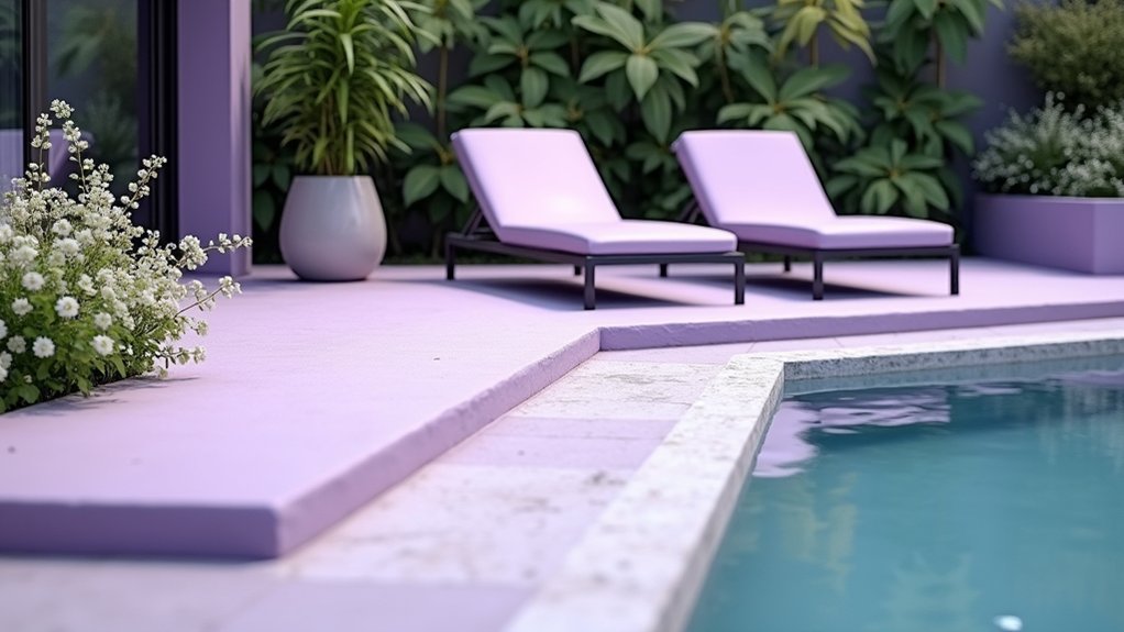 19 Trendy Pool Deck Paint Colors That Set the Mood elegant tranquil outdoor retreat