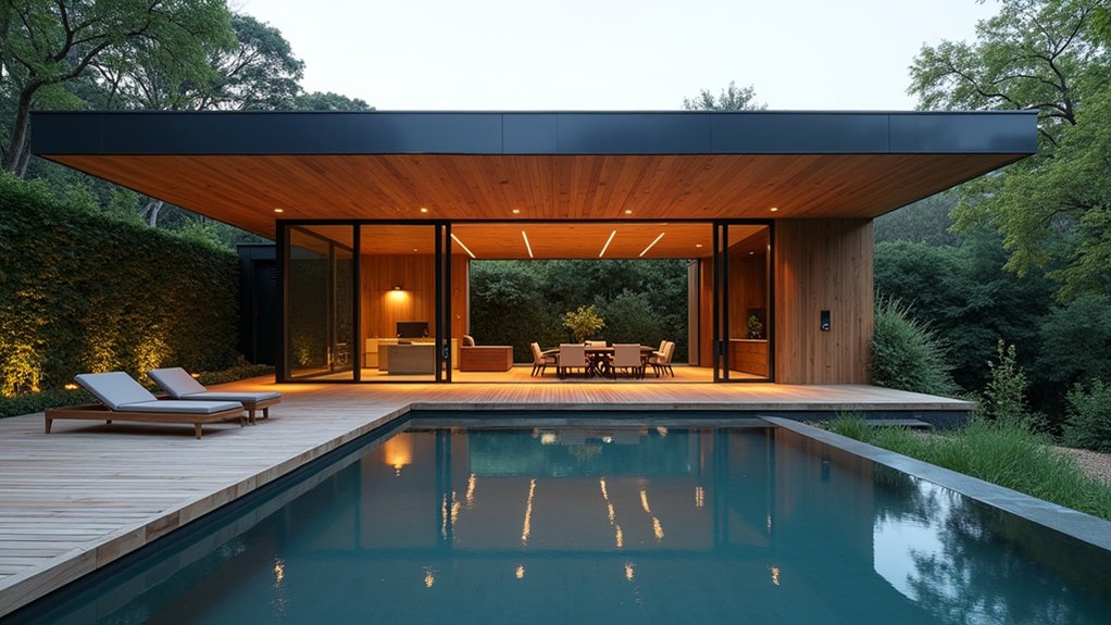 18 Minimalist Pool Design Ideas for a Sleek Backyard Look elegant tranquil poolside sanctuary
