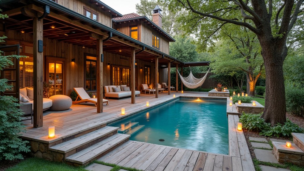 elevated multi level outdoor retreat