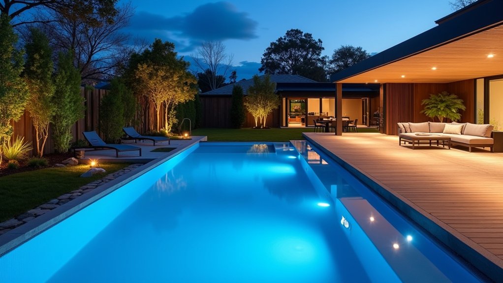 23 Fiberglass Pool Design Ideas That Are Built to Impress elevated pool deck luxury