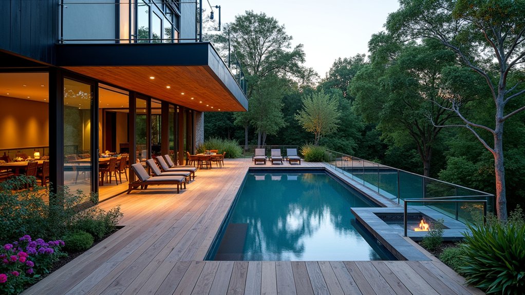 19 Stylish Above Ground Pool Deck Ideas That Elevate Your Backyard Look elevated poolside retreat experience