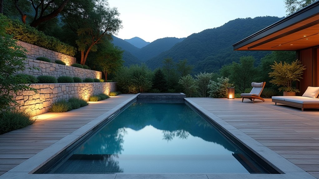 15 Modern Pool Designs That Wow With Style and Simplicity elevated tranquil garden retreat
