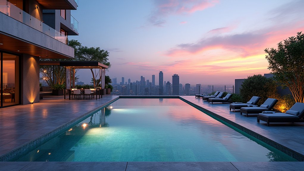 15 Unique Pool Design Ideas to Inspire One-of-a-Kind Spaces elevated urban aquatic oasis