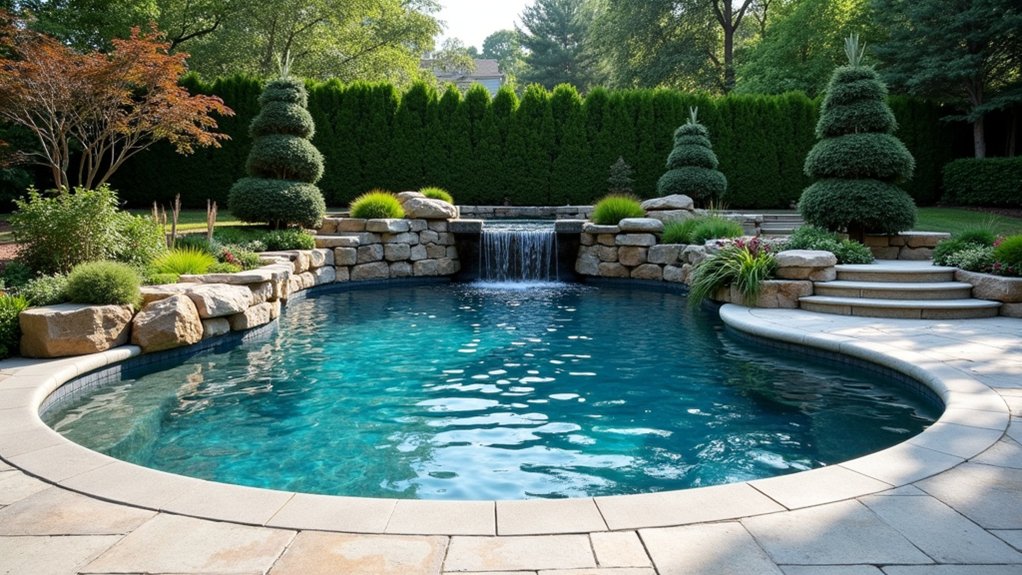 21 Practical Pool Deck Ideas Inground Concrete Designs That Last enchanting backyard water features
