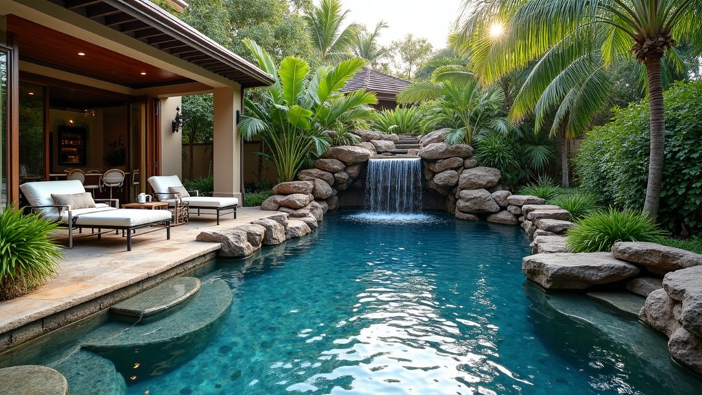 23 Luxury Pool Ideas That Turn Your Backyard Into a Resort enchanting backyard water features