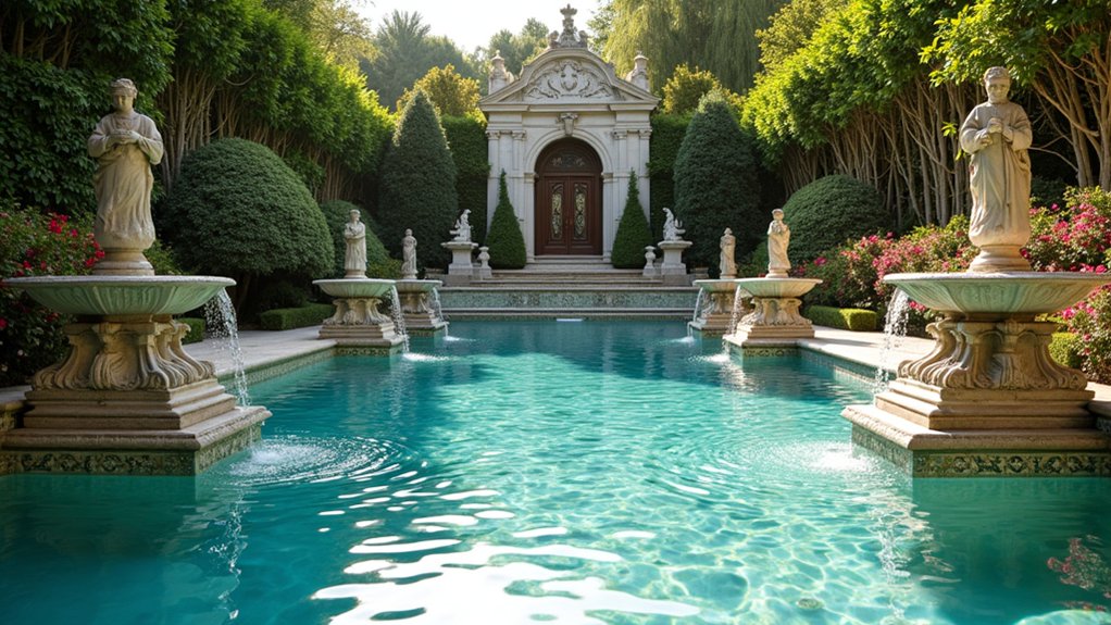 20 Pool Design Ideas With Fountain Features That Add Flair enchanting garden pool oasis