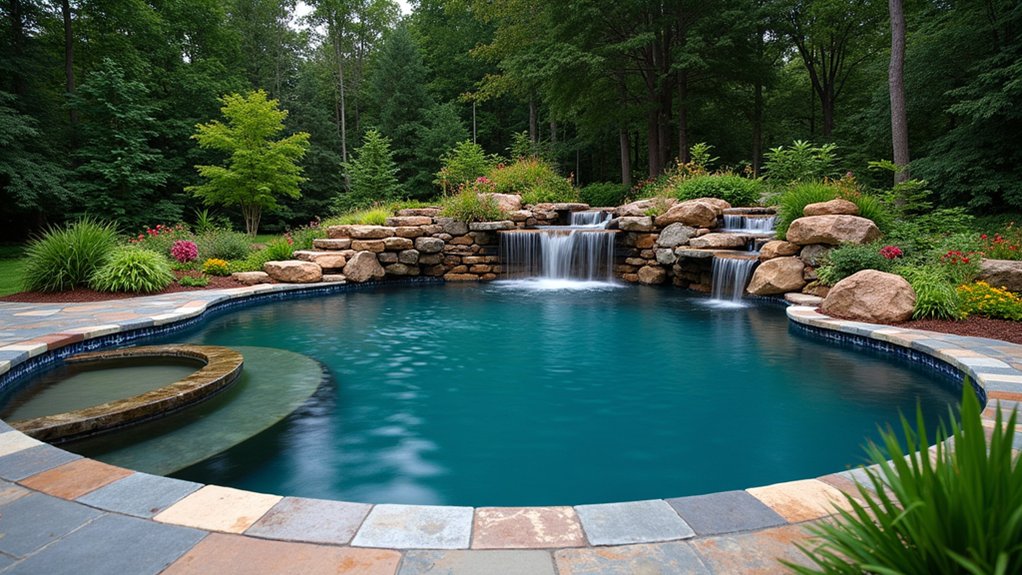 18 Above Ground Pool Ideas That Don’t Compromise on Style enchanting pool water features