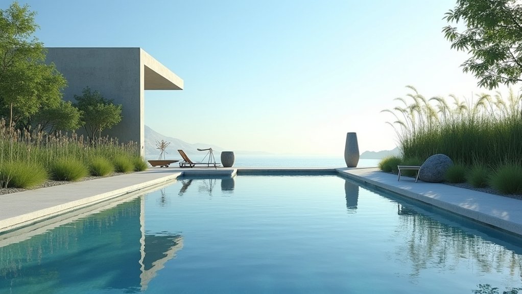 18 Minimalist Pool Design Ideas for a Sleek Backyard Look enchanting reflective water surfaces