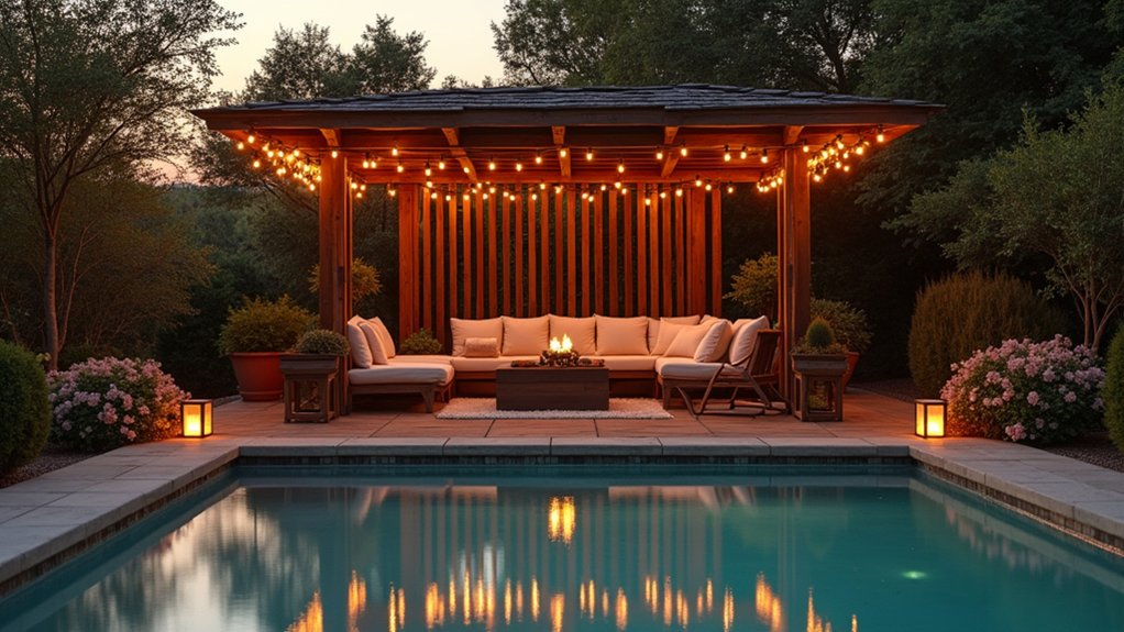 19 Charming Pool Deck With Gazebo Ideas for a Backyard Escape enchanting romantic poolside retreat
