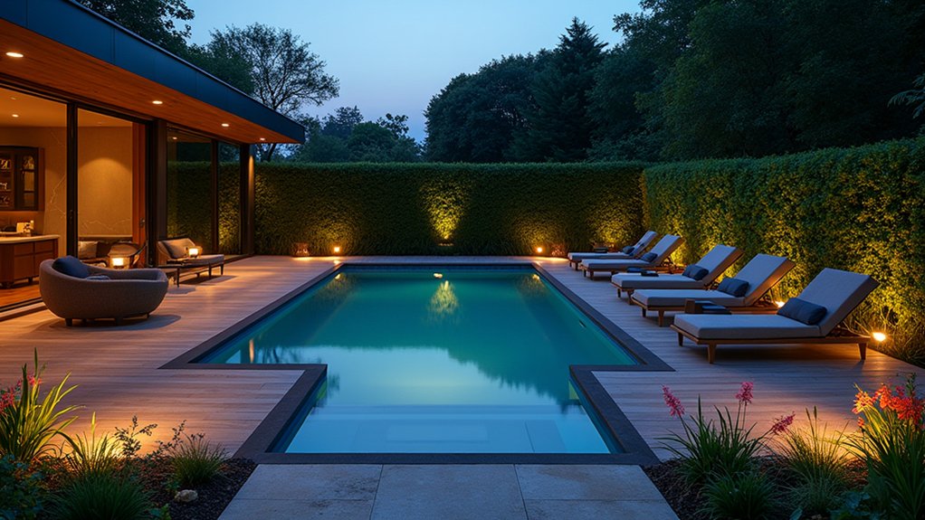 23 Fresh Pool Deck Renovation Ideas That Completely Transform Your Yard enchanting solar lighting ambiance